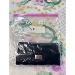 Esprit Black Pebbled Trifold Wallet with ID Window and Logo Plaque‎ thumbnail 8