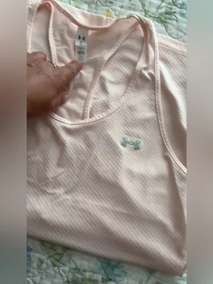 Under Armour Pink Racerback Performance Tank thumbnail 3