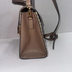 Dune London Embossed Snake‎ Print Designer Lux Crossbody Gold Straw Wicker Purse thumbnail 10