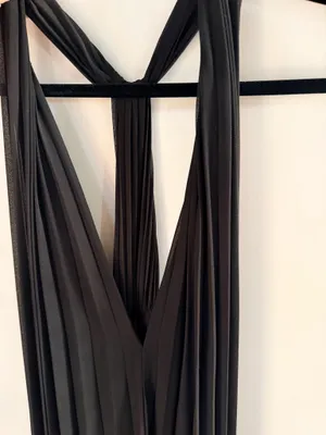 Banana Republic black pleated dress thumbnail 5