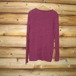 IRO Distressed Pullover Sweater Knit Top thumbnail 5