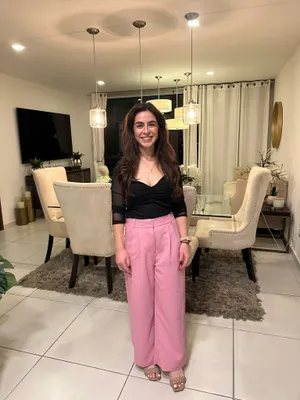 Pink Abercrombie Pants Wide-Leg thumbnail 5
