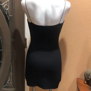 Free black spaghetti strap short dress thumbnail 3
