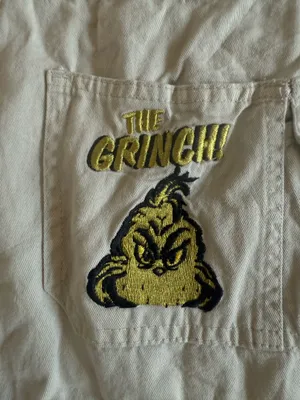 The Grinch Vintage Overalls Dr. Seuss brand thumbnail 2