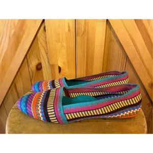 Beacon Phoenix Slip On Striped Ballet Multi Stripe Size 11AA Yellow thumbnail 3