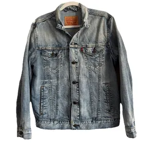 Levi's Strauss & Co Premium Denim Jacket Trucker‎ Blue Wash Women's Size Medium thumbnail 1