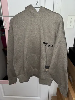 Brand new Essentials Fear of God Hoodie Dark Oatmeal (grey) size Men’s XS thumbnail 2