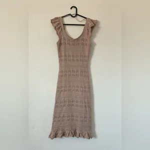 Freshman 1996 crochet midi dress sz small thumbnail 3