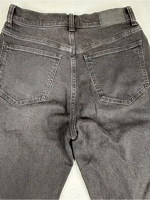 Madewell The 90s Straight Jeans Womens 26 Black High Rise 30” Inseam thumbnail 4