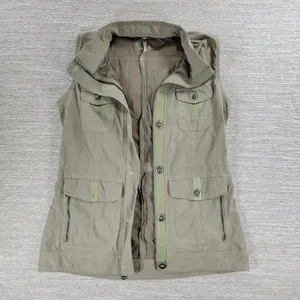 Kuhl Utility Vest Womens S Khaki Zip Up Cargo Military Outdoor Safari Gorpcore thumbnail 4