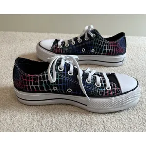 Converse Digital Daze Platform‎ Chuck Taylor All Star Low Top Sneakers Size 7 thumbnail 4