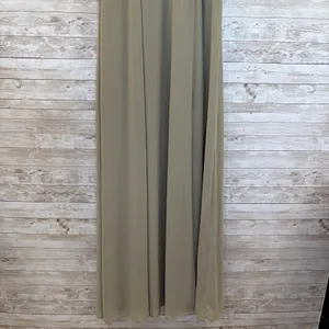 DB Studio Celebrate Womens 8 Maxi Dress Sage Green Leg Slit Sweetheart Neckline‎ thumbnail 2