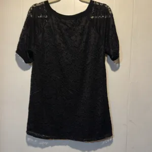 Bibi black lace top size m‎ Size M thumbnail 5