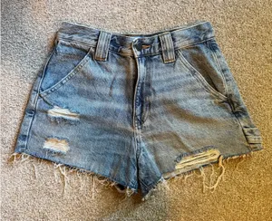 PacSun Denim Ripped Carpenter Shorts thumbnail 1