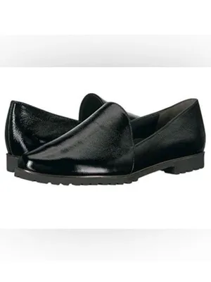 Women's Paul Green patent black leather uptown loafer UK Size 7 (US 9.5) thumbnail 2