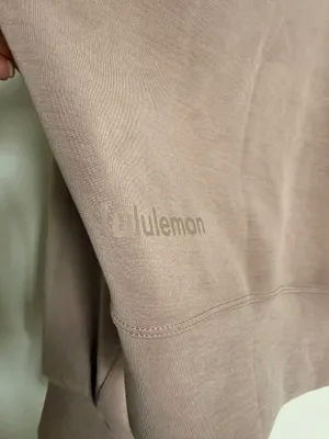 Lululemon Sofstreme Perfectly Oversized Cropped Crew - Taupetastic - Size 4 thumbnail 7