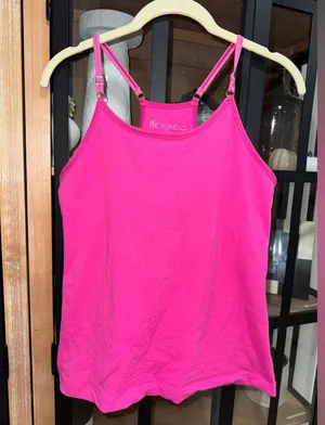 Beyond Yoga spacedye barbie hot pink tank top adjustable fitted workout active thumbnail 1