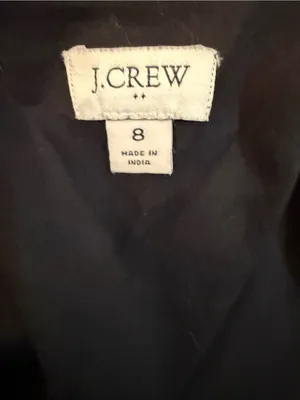 J. CREW Women’s Black Eyelet Maxi Dress with Flutter Sleeves Size 8 thumbnail 3