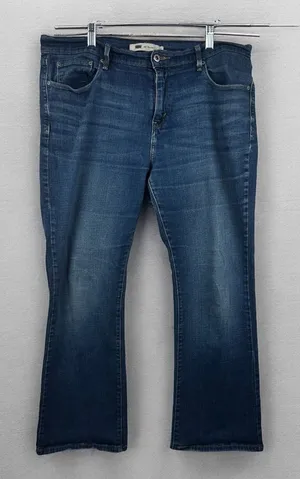Levis 515 Boot Cut Jeans Mid Rise Denim Jeans Sz 14 Stretch Western 90s‎ thumbnail 1