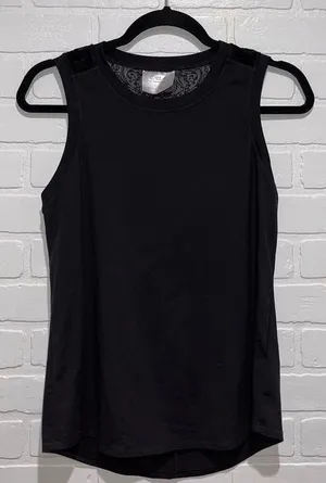 CALIA by Carrie Underwood Black Lace Workout Top thumbnail 1