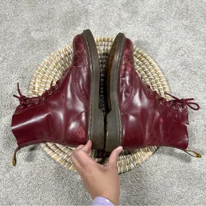 Dr. Martens Women’s Pascal Cherry Shiraz Buttero Leather 8-Eye Boots Size 6 thumbnail 3