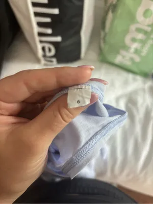 Light Blue Lululemon Short Sleeve Tank thumbnail 3