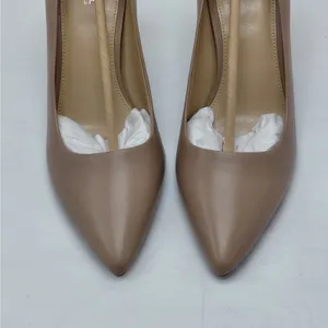 Michael Kors Womens Flex Pumps Size 9M Khaki Leather Pointed Toe Heels Work thumbnail 9