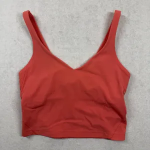 Lululemon Align Tank Top Women’s Size 4 Coral Pink Built In Bra Nulu thumbnail 2
