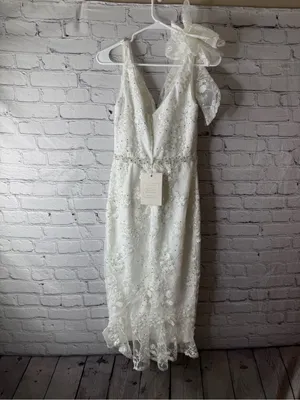 NWT Mac Duggal white lace thumbnail 5