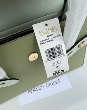 Michael Kors Carmen Medium Flap Satchel -Lt Sage Multi thumbnail 10