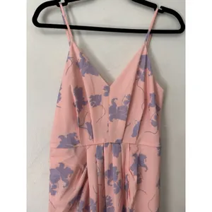 NWOT Chelsea 28 Pink Tulip Hem Floral Print Maxi Dress Size Small thumbnail 4