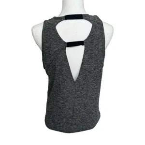 BEYOND YOGA Open BackDeep Sides Racerback Tank Space Dye Grey Small thumbnail 2