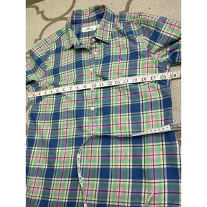 Vineyard Vines Plaid Popover Shirt Blue Pink Green Button Front Long Sleeve SZ 6 thumbnail 9