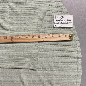 Maurices Cardigan Size XL Pastel Green Sweater Lagenlook Artsy Longline Pockets thumbnail 10