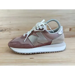 New Balance 237 Women's Size 8 W Pink Rose Gold Suede Sneakers WS237MSC thumbnail 2