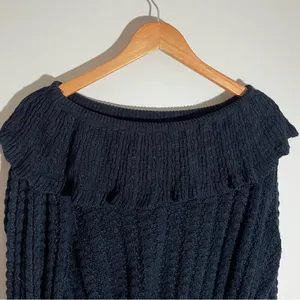Free People Crazy in Love Ruffle Off the Shoulder Sweater thumbnail 5