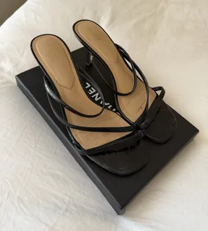 ALDO Strappy Black Heeled Sandals thumbnail 1