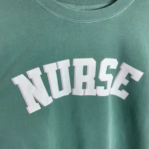 Nurse Crewneck Sweatshirt Green Size XL thumbnail 6