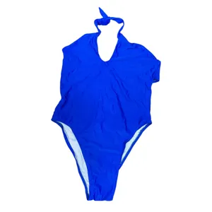 Motel Marjorie One Piece Halter Swimsuit in Royal Blue Size Small NWT thumbnail 3