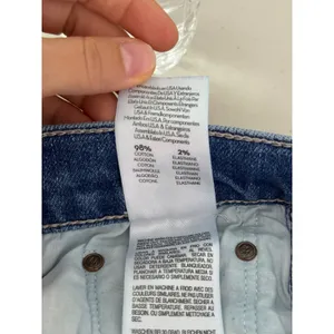 Mother The Ditcher Crop Jeans Blue Broken Record Distressed 1448-259 Size 29 thumbnail 9
