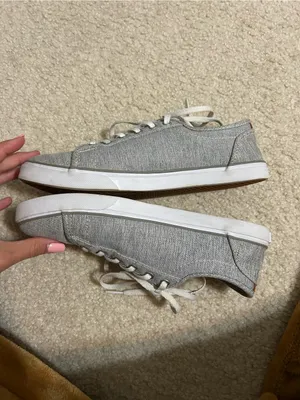 Vans Gray Lace-Up Sneakers with Lime Green Insole thumbnail 3