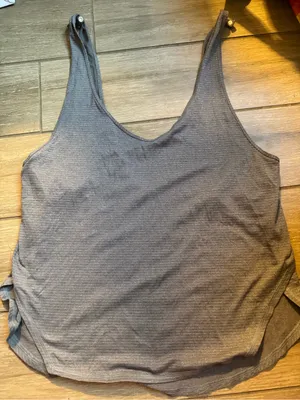 lululemon athletica Heathered Charcoal Scoop Neck Tank thumbnail 1