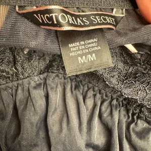 Victoria's Secret‎ Black Lace Trim Babydoll Chemise Nightie Medium M thumbnail 4