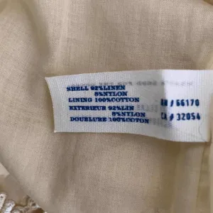 Leifsdottir Linen Blend A-Line Pleated Knee Length Skirt Metallic Gold Medium 6 thumbnail 2