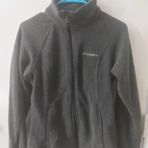 Columbia Gray Long Sleeve Zip Jacket S Gorpcore Cozycore Slow Fashion Utility thumbnail 1