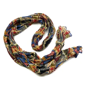 Abstract Earthy Boho Lightweight Fashion Scarf Semi-Sheer 63.5” X 36” thumbnail 2