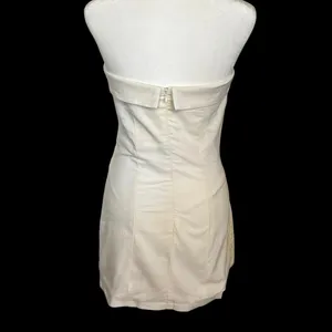 NEW Peppermayo US 6 Lavinia Linen Tube Mini Dress White thumbnail 4