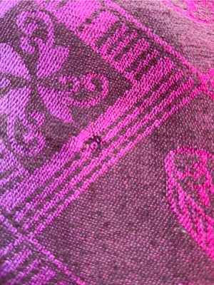 Handwoven Rainbow Paisley Wrap thumbnail 10