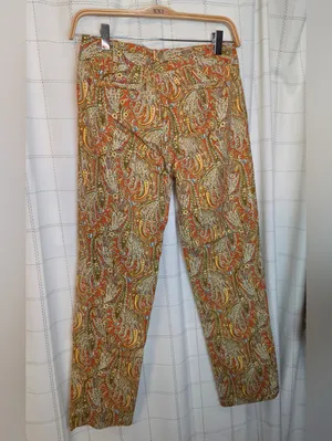 Anthropologie Cartonnier “Persimmon Paisley Crops” thumbnail 5