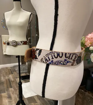 Ed Hardy Tattoo Studded Rose Belt thumbnail 4